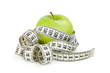 Apple with centimeter