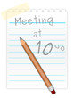 Meeting at 10