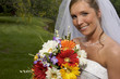 Bride with flowers bouquet