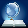 Book and globe