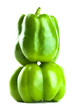 Stacked Green Bell Peppers Stacked Green Bell Peppers