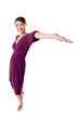 woman showing out her hand presenting