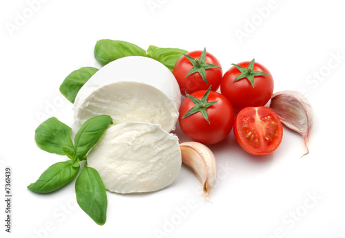 Foto: Mozzarella and tomatoes Mozzarella and tomatoes