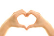 Hands shaping a heart