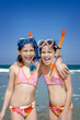Snorkeling twins