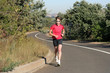 Female athlete running. Female athlete running.