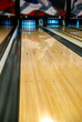 A bowling alley lane