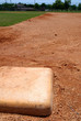 Baseball base on infield diamond