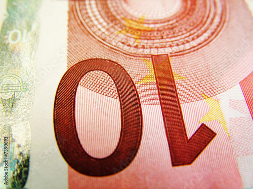 Photo: ten Euro banknote ten Euro banknote