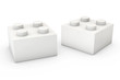 Building Block on White