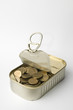Coins from can