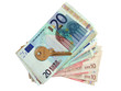 Euros and house key