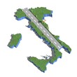 strade d'italia vista aerea