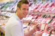 Man buying fresh meat