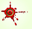 Red splash