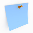 drawing-pin and a sheet of a paper #1