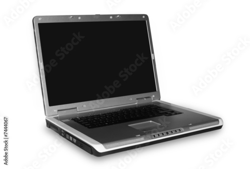 Photo: laptop isolated on white background laptop isolated on white background