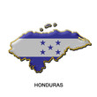 Honduras metal pin badge