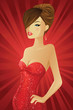 Red dress