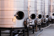Photo: Brushed steel tanks for winemaking Brushed steel tanks for winemaking