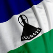 Lesotho Flag Closeup Lesotho Flag Closeup