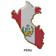 Peru metal pin badge Peru metal pin badge