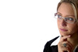 attractive woman Looking away