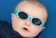 Cool baby wearing sunglasses