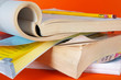  magazines the opened pages