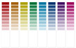 Colour swatches