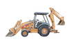 Back Hoe isolated on white Back Hoe isolated on white