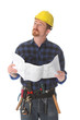 construction worker wonderfully looking up