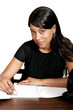 studying African American girl