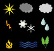 weather elements ( vector )