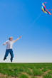 Man gone with kite