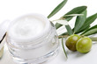 Photo en ligne au meilleur prix Face cream and olive twig
