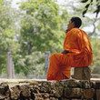 sri lanka scène de vie avec Moine Bonz méditant sri lanka scène de vie avec Moine Bonz méditant