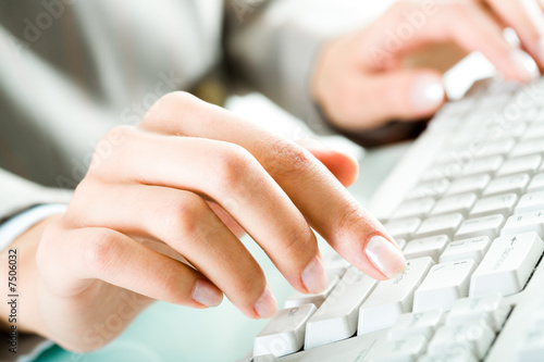 Typing letters