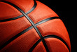 Image : Basketball on black background