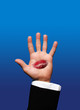Lipstick kiss