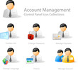 account management  - control panel icon set