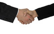 Welcoming with hand pressure.