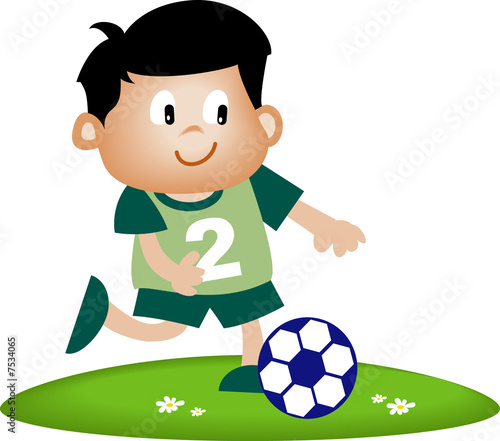 kid playing soccer