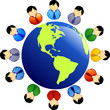 business people over the globe