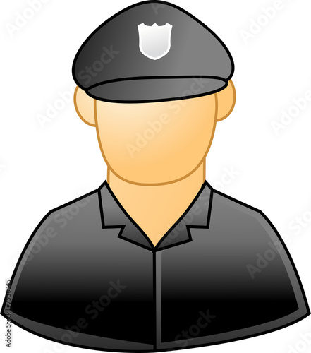 Illustration: policeman in uniform policeman in uniform
