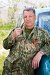 The old soldier on rest