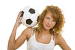 Fußball schultern