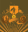concert vintage illustration