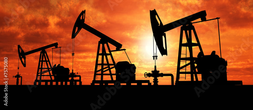 Silhouette three oil pumps Silhouette three oil pumps
