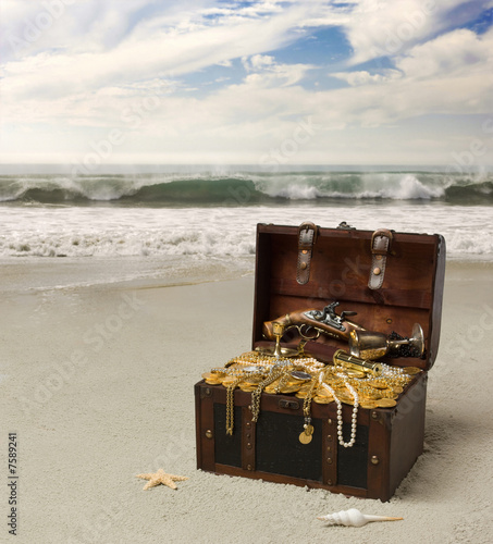 treasure Chest  on Beach